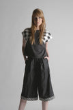 SQUARE BLACK YOKE TOP CARRIES THE  STYLE